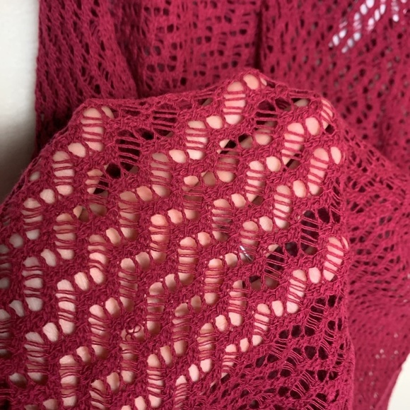 Fashion Avenue Knit Crochet Cardigan - Picture 6 of 6